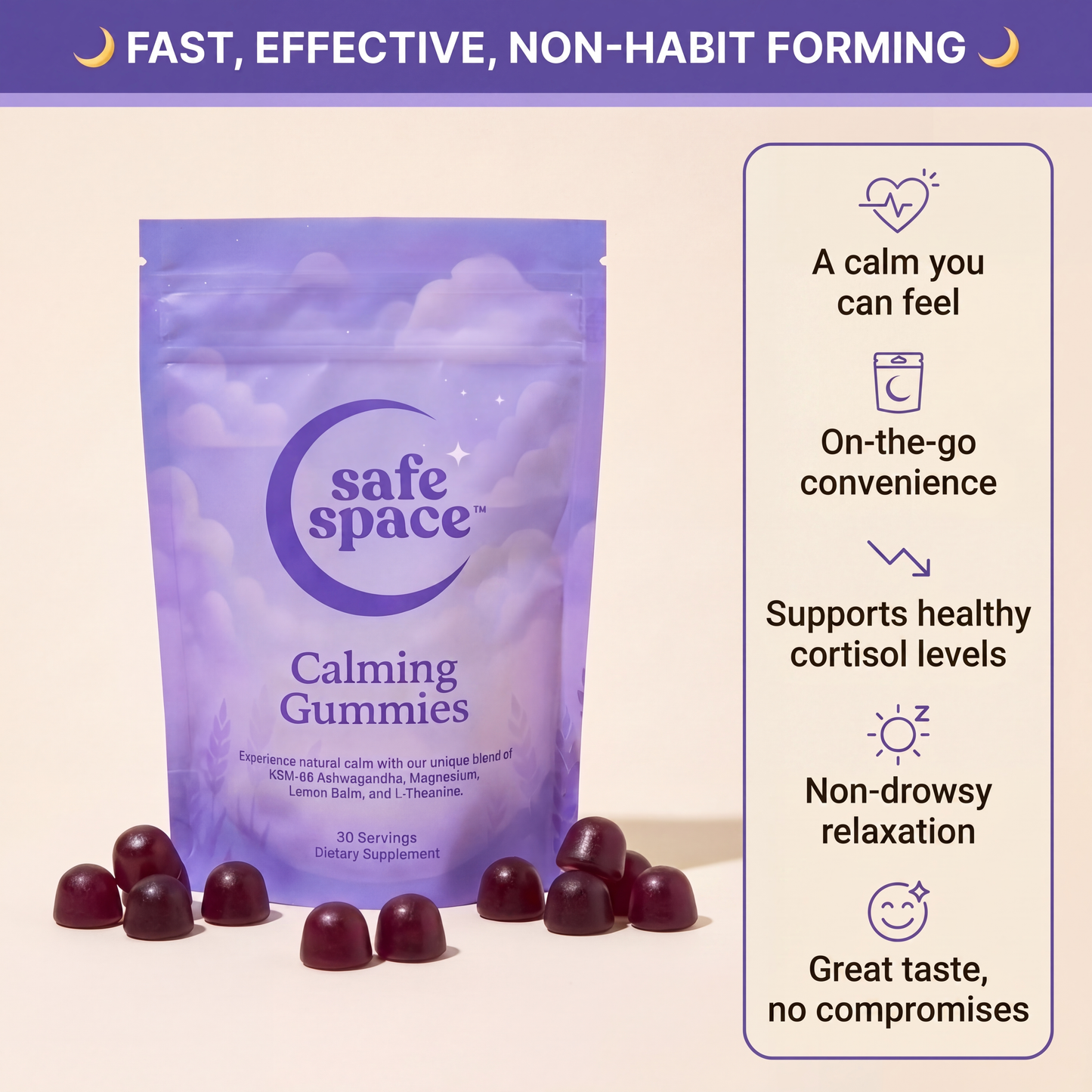 Safe Space Calming Gummies